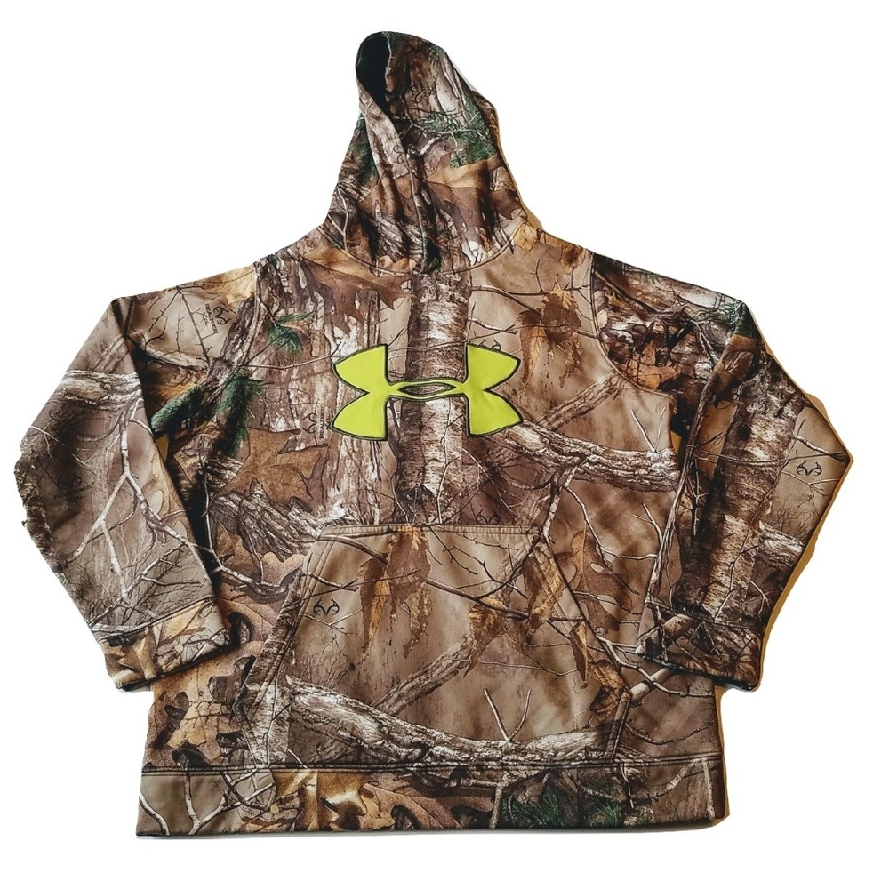 Under Armour Camo Hoodie Realtree Boys Youth Large